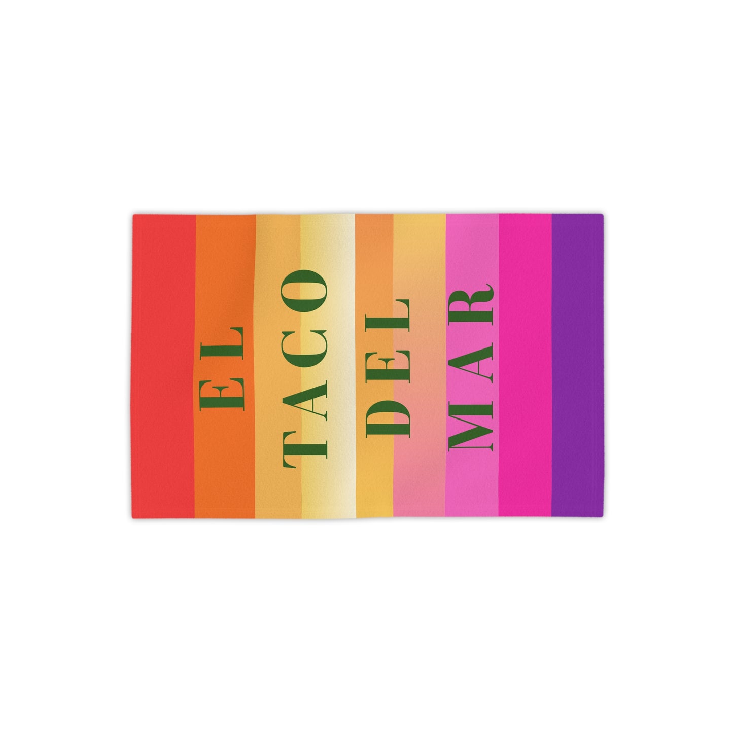 El Taco Del Mar Original Rainbow Beach Towels