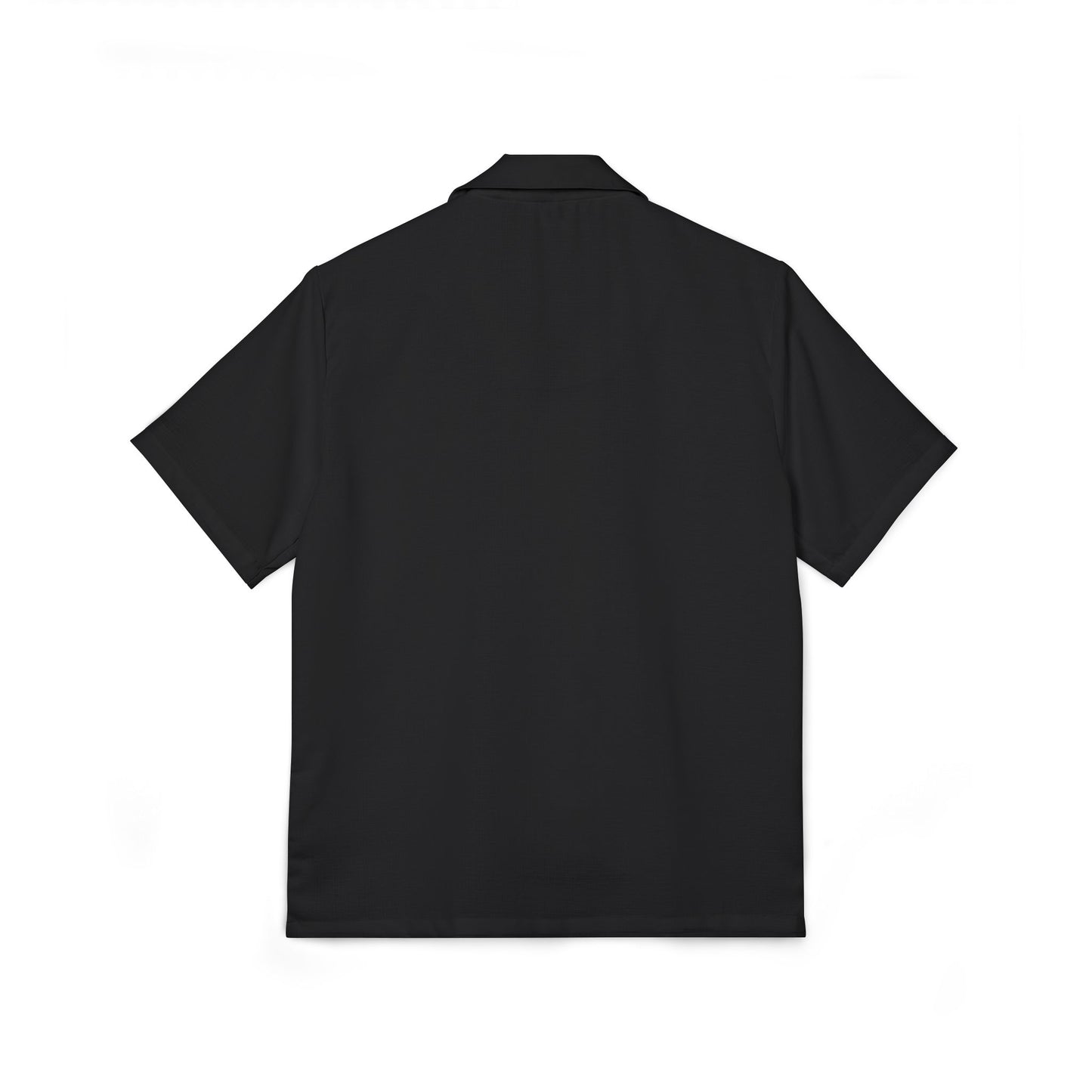 Men's Black Camp Shirt — Minimal 'EL TACO DEL MAR' Logo Hawaiian Shirt