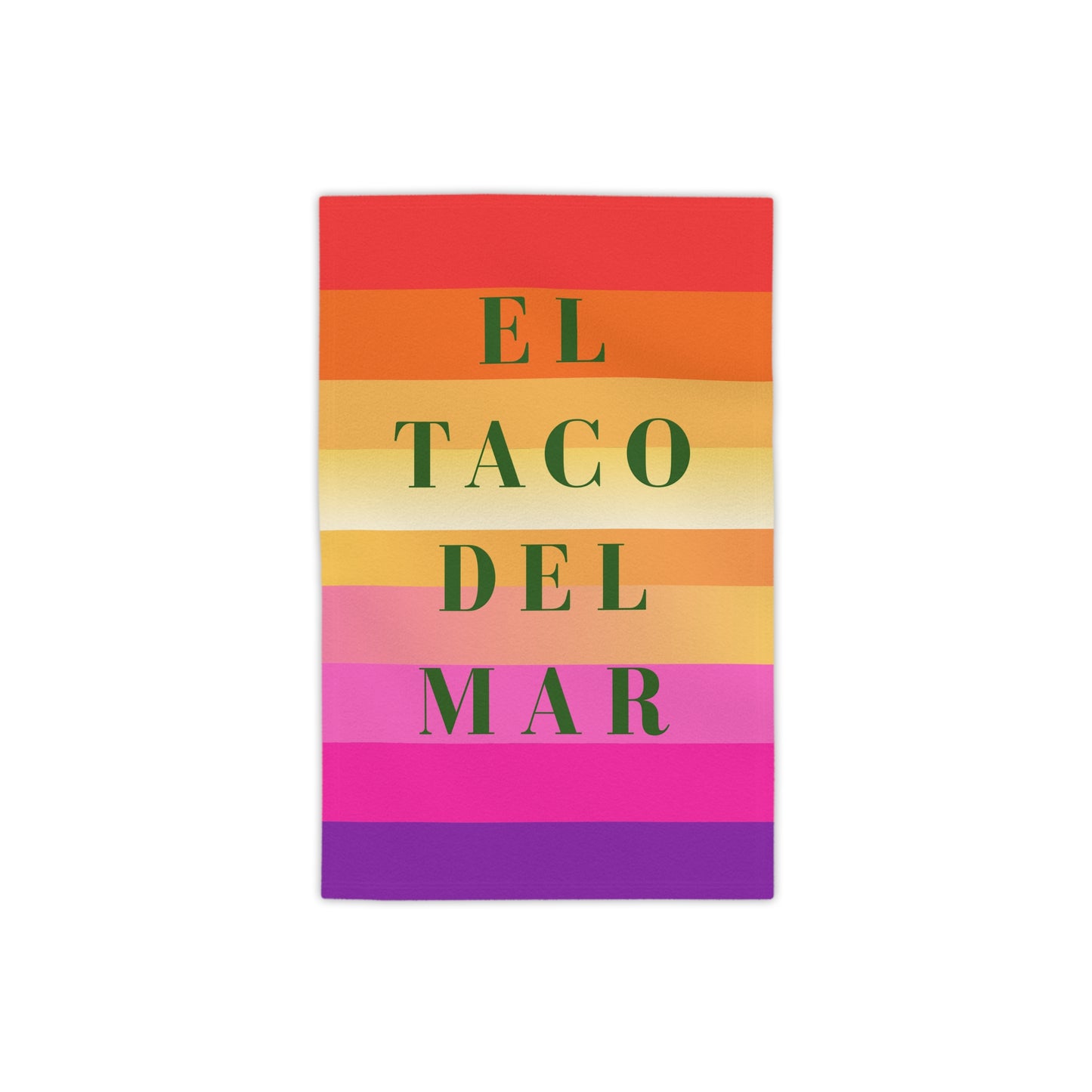 El Taco Del Mar Original Rainbow Beach Towels