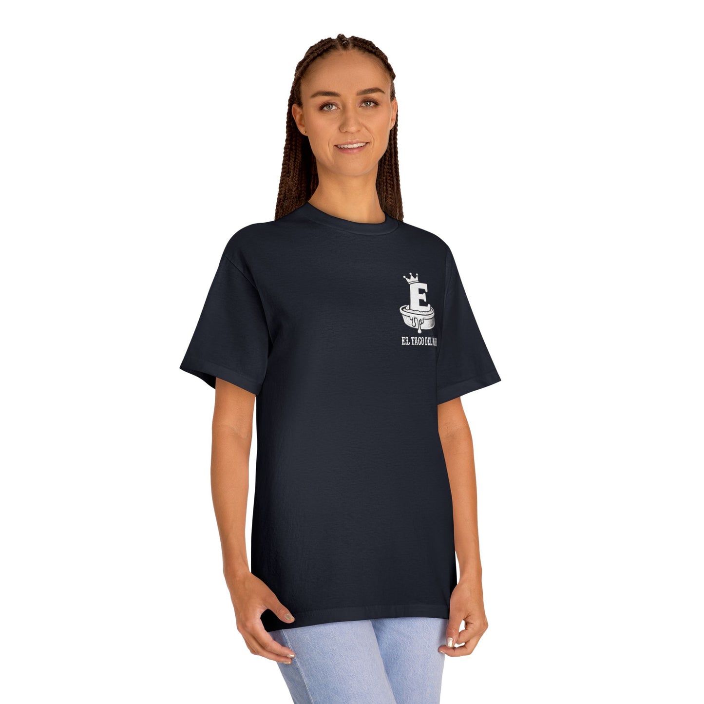 E Skate Crown Tee — 'E' Logo Skateboard Graphic Shirt