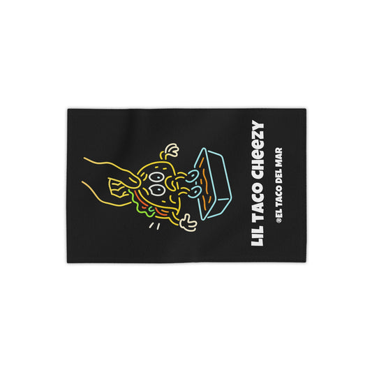 Beach Towel — Lil Taco Cheezy Neon Dipping Design
