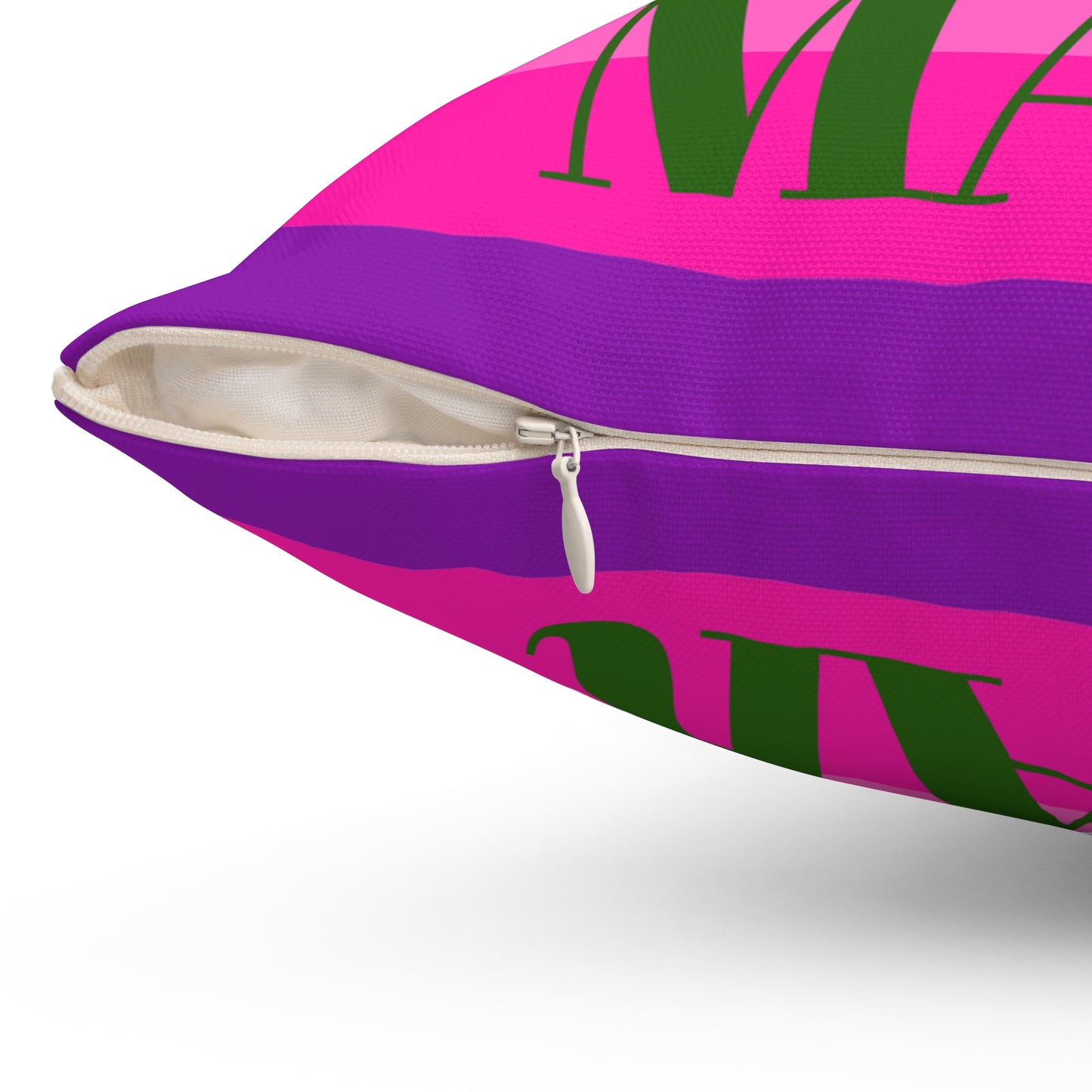 El Taco Del Mar Colorful Striped Decorative Pillow